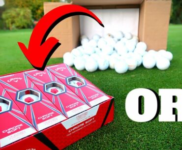 100 LAKE BALLS OR 12 EXPENSIVE GOLF BALLS!?
