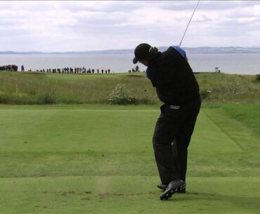 Phil Mickelson - slow motion golf swing - iron tee shot