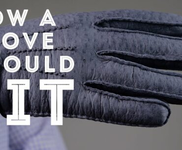 How A Glove Should Fit & Men's Dress Gloves Sizing