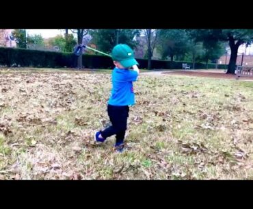 2 year old golf swing