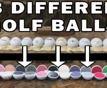 13 Different Golf Balls vs 60,000 PSI Waterjet