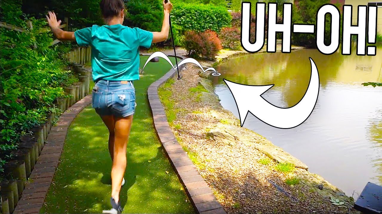 LOSING GOLF BALLS AND WILD SHOTS AT THIS FUN MINI GOLF COURSE! LOSING GOLF BALLS AND WILD SHOTS AT THIS FUN MINI GOLF COURSE!
