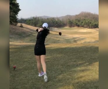 Korean golfer 조이리 golf swing - 굉장   | SWING VIETNAM