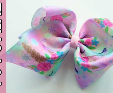 Jojo Siwa (Jumbo Boutique 3") 🎀 Ribbon Bow Tutorial 🎀 DIY by Elysia Handmade