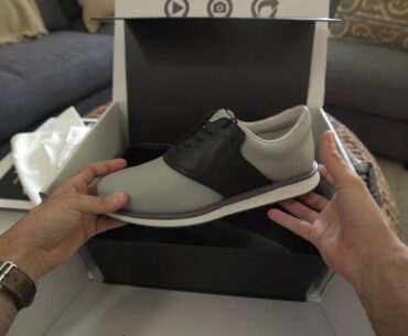 Unboxing the Coolest Men's Golf Shoes Ever - Jack Grace Shoes w/ Saddle Swap  Technology