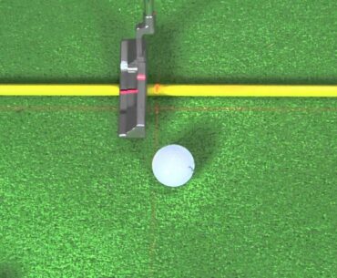 Golf Lessons-Deliberate Practice - Square putter face at Impact by EyeLine Golf