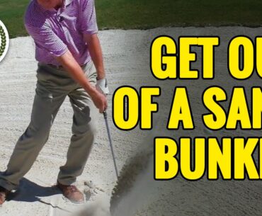 HOW TO GET OUT OF A SAND BUNKER IN GOLF - SIMPLE TECHNIQUES!