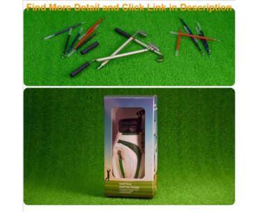 Review Novelty Golf Gift for Golfer Coworker Men Women Desk Decoration Unique Leather Golf Pens Set