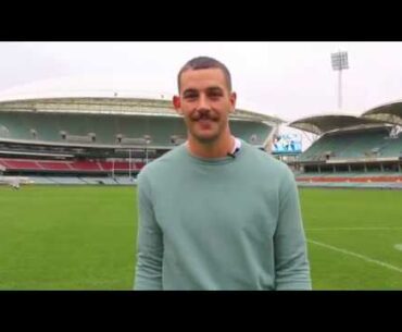 Taylor Walker tees off for Adelaide Oval Stadium Golf