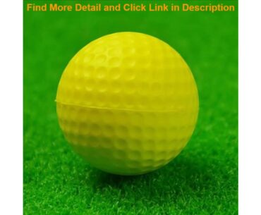 Review 12Pcs Foam Practice Golf Balls Yellow Green Orange Golf Training Balls Outdoor Indoor Puttin
