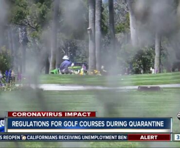 Regulations for golf courses during stay at home order