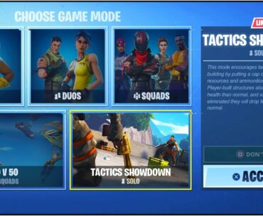 *NEW* "TACTICS SHOWDOWN" GAME MODE! ("TACTICS SHOWDOWN LTM" Coming To Fortnite Battle Royale)