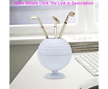 Novelty Mini Golf Ball Pen Pencil Holder Desktop Accessories Decoration Golf Gift For Dedicated Go