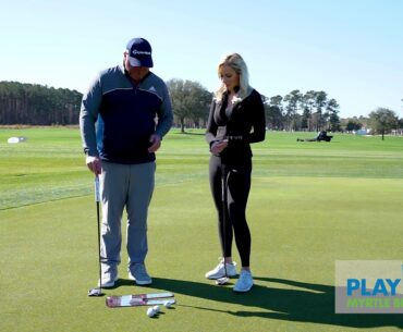 Golf Tip from Paige Spiranac: How Dustin Johnson Uses a Mirror on the Putting Green