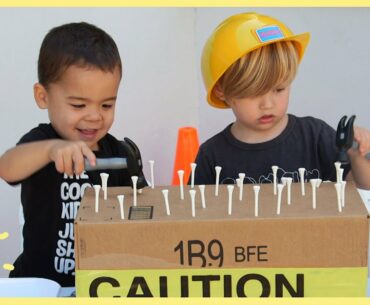 PLAY | 3 Construction Themed Activities (using cardboard!)