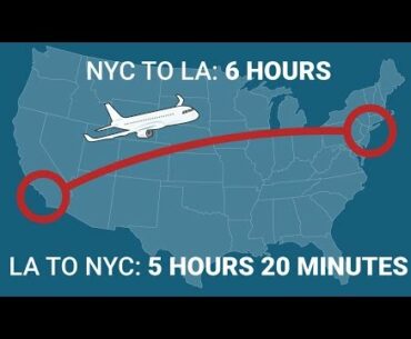 Here's Why West-Bound Fights Always Take Significantly Longer