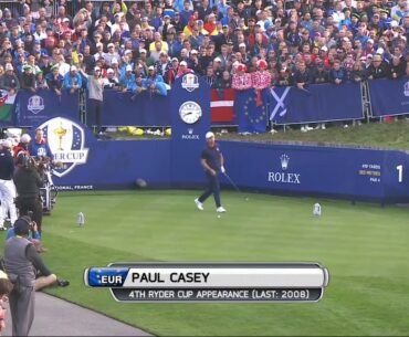 2018 Ryder Cup first tee: Spieth-Thomas v. Casey-Hatton