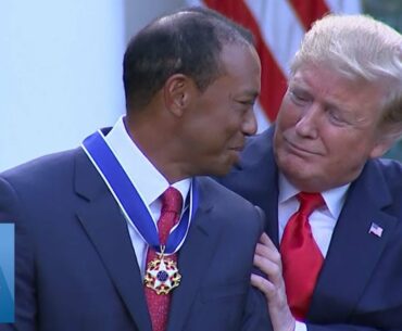 President Donald Trump Awards Medal of Freedom to Tiger Woods