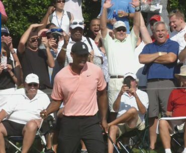 Tiger Woods buries 28-footer for eagle at TOUR Championship 2018