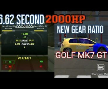 6.62 SECOND CITY GOLF GTI MK7 ( FREE RATIO ) CAR PARKING MULTIPLAYER