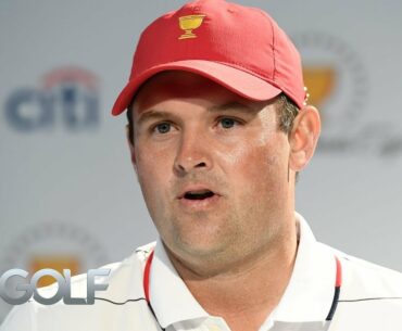 Australian fans greet Patrick Reed on first tee with boos, barbs | Presidents Cup | Golf Channel