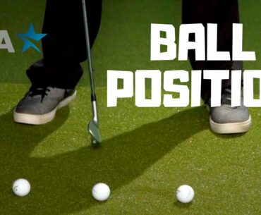 ONLINE GOLF LESSONS: How to Position the Golf Ball in your Stance