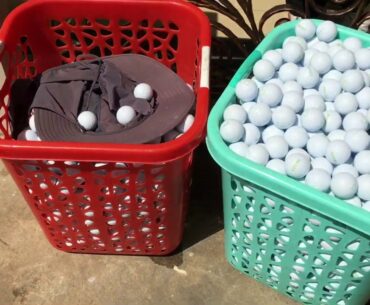 Golf balls cleaning