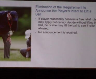 Golf Rules Meeting