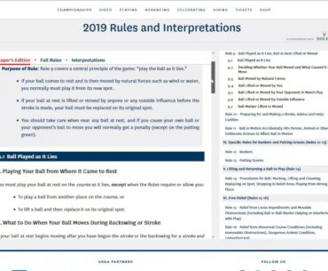 2019 WSGA Rules of Golf Review Session #3