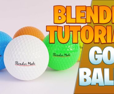 Golf balls Blender Tutorial