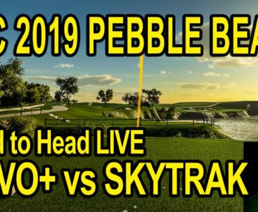 Playing Pebble Beach on TGC 2019 - Flightscope Mevo+ vs SkyTrak