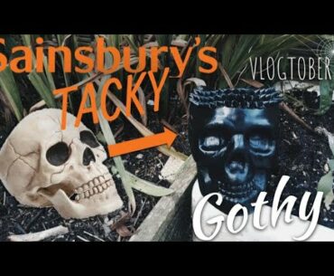 Spiked Skull Vase 💀 Tacky To Gothy Sainsburys Edition - VLOGTOBER DAY 16 ||Radically Dark||