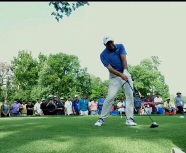 Daly, DJ, Bubba tees shots in slo-mo, 360 views