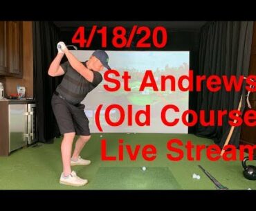 Professional Golfer Training in Trackman Simulator!! Live 4/18/20