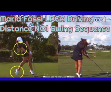 Maria Fassi LPGA Average Driving Distance NO1 Driver golf swing sequence,マリア・ファッシLPGA平均走行距離NO1