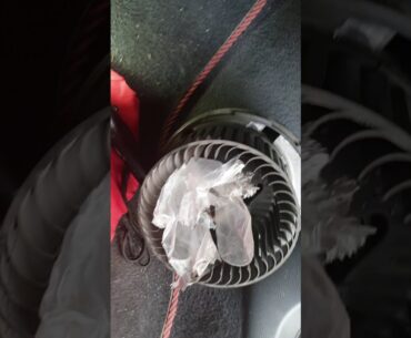 Mk5(golf5) weird sound in cabin fan !!! Nylon glove stuck in!!!!!