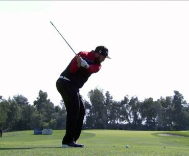 Andrew Johnston - slow motion golf swing - iron fairway