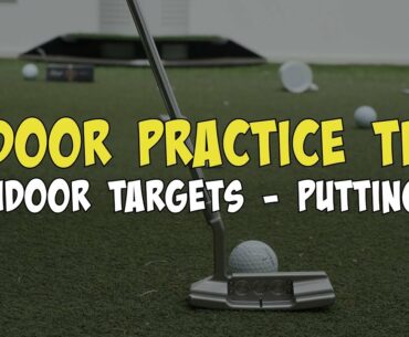 Putting practice, with indoor targets! Golf Indoor Practice Tips