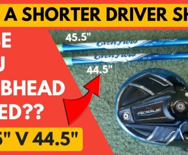 Does A Shorter Shaft Length Lose You Clubhead Speed? Golf Driver Shaft Testing
