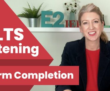 IELTS Listening Form Completion with Alex