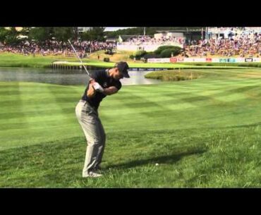 Martin Kaymer - slow motion golf swing - iron rough