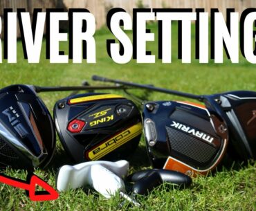 WHAT IS THE BEST DRIVER SETTING FOR A HIGH HANDICAP GOLFER?