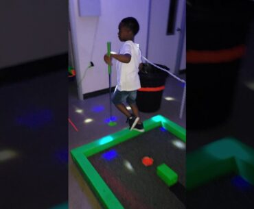 When Evan N Action played golf for the first time