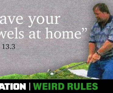 How a towel got this golfer disqualified | Weird Rules