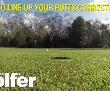 How to line-up your putts properly - Golf tips