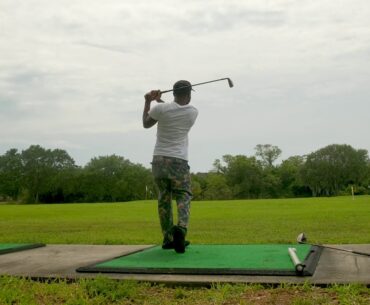hitting trees all day 200 yards plus with 6 iron bet you won't see them land