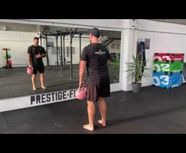 Kettlebell Single Arm Strong Grip Front Raise