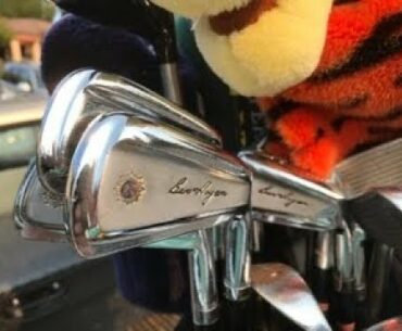 Playing with Persimmon Woods and Hogan Apex Irons