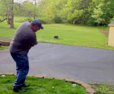 Custom Backyard Golf Course Green Hole #1 Tee Box Putting Chipping 35 yards