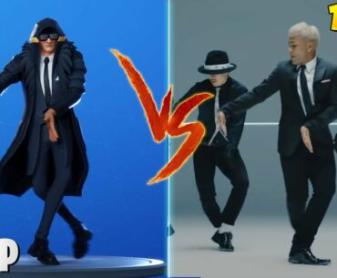ALL NEW FORTNITE DANCES/EMOTES VS REAL LIFE 100% IN SYNC (Strut, Dynamic Shuffle, Crazyboy)